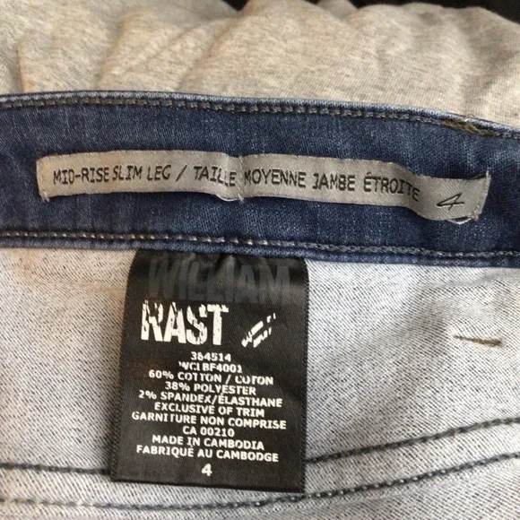 WILLIAM and Rast Mid Rise Slim Fit Jean Pants - Picture 11 of 12